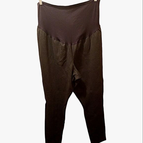 Old Navy Maternity Black Stetch Pants with Full Panel Size XXL - Picture 1 of 6